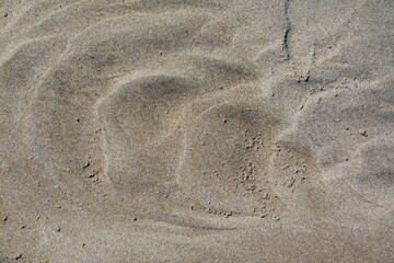 Strukturen an einem Sandstrand