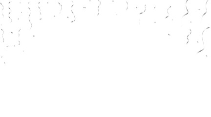 white confetti for celebration and birthday party