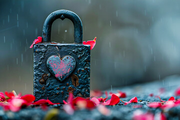 Love Locks on Bridge, Symbol of Romance and Commitment, Metal Padlocks as Romantic Gestures, Valentines Day