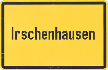 Ortsschild Irschenhausen