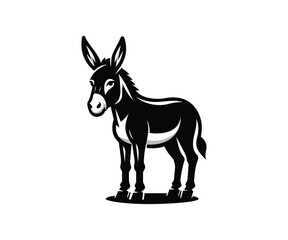 Fototapeta premium Donkey Vector Illustration