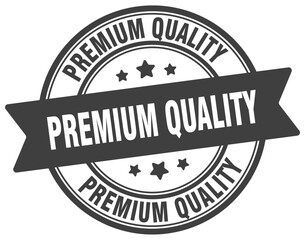 premium quality stamp. premium quality label on transparent background. round sign