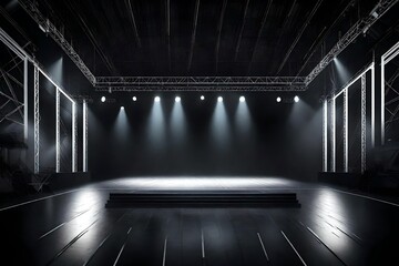 Big ShowConcept Design dark and blank stage