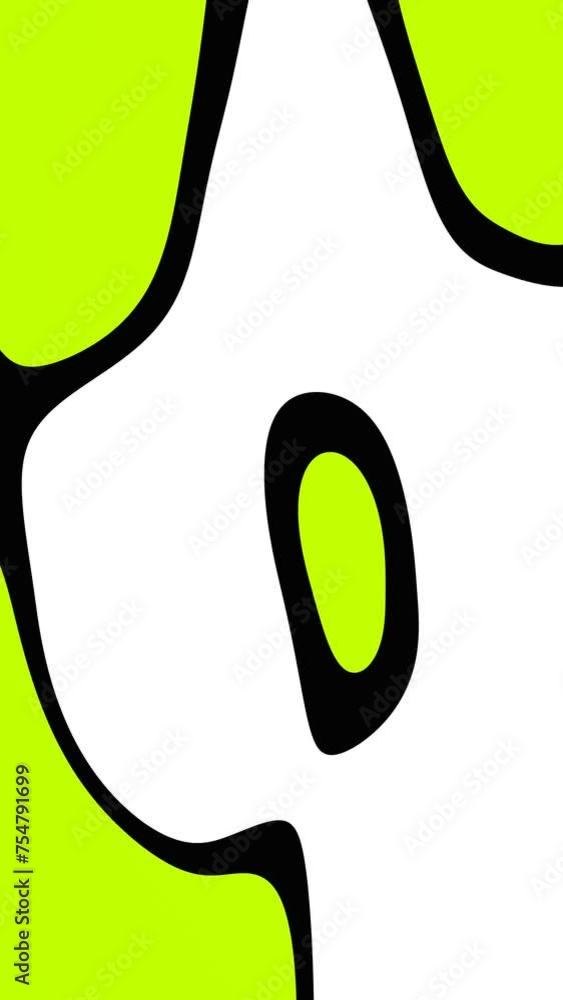 Poster abstract colorful background animation with curvy shapes and lines