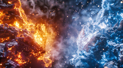 Galaxy Nebula Explosion, Cosmic Abstract Background, Vibrant Astronomy and Space Concept