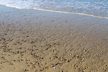 Beach on the Mediterranean Sea in Tel Aviv.