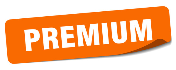 premium sticker. premium label