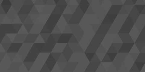 Abstract dark black seamless geometric low polygon pattern .geometric wall tile polygonal pattern design .abstract small mosaic tringles vector illustration ,business design template .