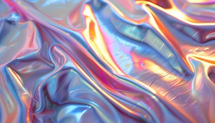 Soft and smooth multicolored illustration wave art.