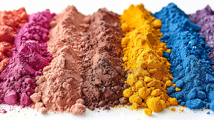 Pile of kinetic sand of various colours