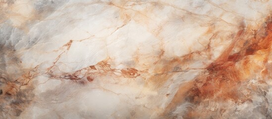 A detailed look at an aged marble surface, showcasing intricate veins and patterns. The surface is weathered and worn, adding character to the stone.