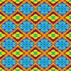 Fototapeta na wymiar Geometric ethnic oriental ikat seamless pattern traditional design for background, carpet, wallpaper, clothing, wrapping, batik, fabric, vector illustration embroidery style.