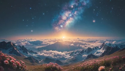 Rolgordijnen epic gorgeous universe © PolyGeek