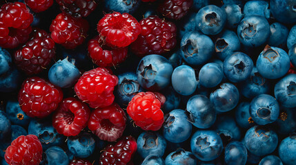 Red and blue berries