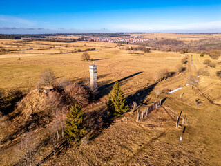 Kleine Winterwanderung an einen wundersch&ouml;nen Sonnentag entlang der ehemaligen Grenze zwischen Th&uuml;ringen, Hessen & Bayern - Fladungen - Rh&ouml;n - Deutschland
