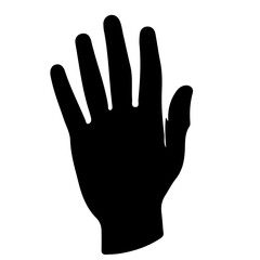silhouette of a hand sign