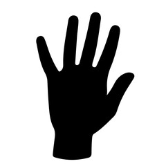 silhouette of a hand sign