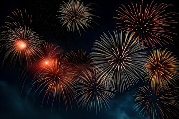 Fototapeta premium fireworks in the night sky