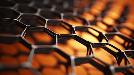 Material with a layer of graphene is depicted.