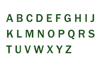 grass English letters alphabet