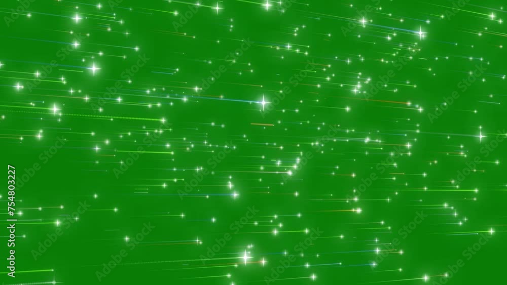 Poster glowing colorful stars are moving on the space, million of stars are moving in outer space in our ga