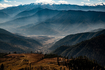 Panoramic View of Layered Mountain Ranges on the Rara to Jumla Trek, Nepal