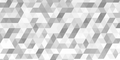 Abstract white and gray seamless geometric low polygon pattern .geometric wall tile polygonal pattern design .abstract small mosaic tringles vector illustration ,business design template .