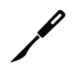 scalpel icon vector template design flat and simple