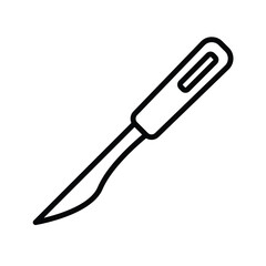 scalpel icon vector template design flat and simple