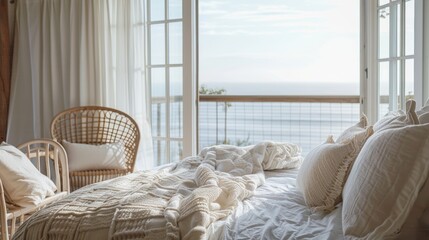 Seaside Bedroom Escape with Ocean View