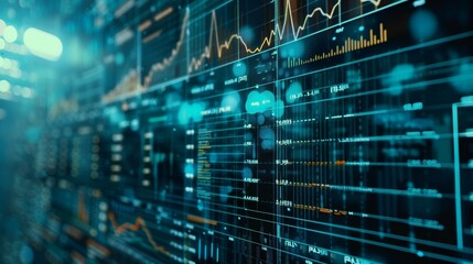 A Person Standing To Advanced Big Data Analytics Screen.