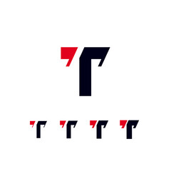 Technical future font, digital cyber alphabet, set of four different thicknesses of the trendy modern letter