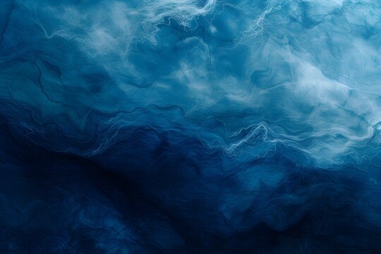 Abstract watercolor paint background by gradient deep blue color with liquid fluid grunge texture for background banner
