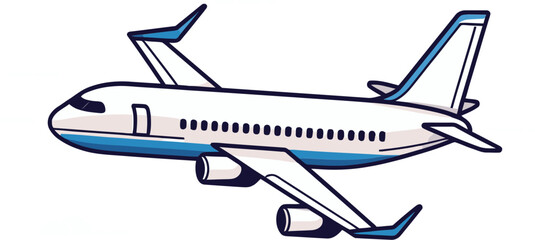 Skybound adventure Vector airplane illustration