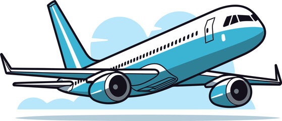 Skyward bound Vector illustration of an airplane
