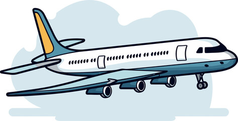 Wings of imagination Airplane vector design