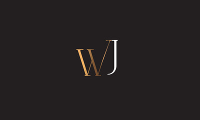 WJ, JW , J , W, Abstract Letters Logo Monogram