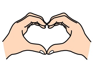 Fototapeta premium ハートの手