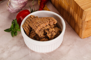 Liver Pate spread in the bowl