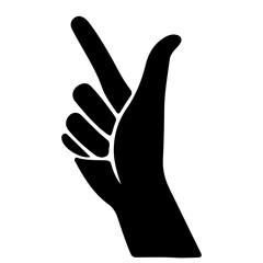 Obraz premium hand silhouette 