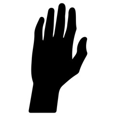 Obraz premium silhouette of hand