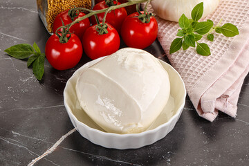 Italian cheese mozzarella buffalo ball