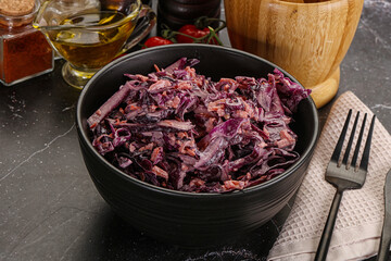 Coleslaw salad with cabbage and carrot