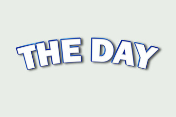 the day illustrator text effect