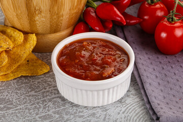 Spicy mexican sauce Salsa dip