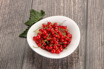 Sweet ripe red currant berries
