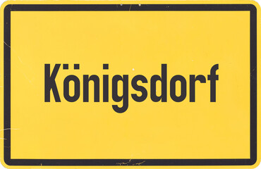 Ortsschild Königsdorf