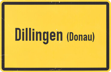 Ortsschild Dillingen an der Donau