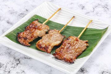 Thai cuisine - grilled pork skewer