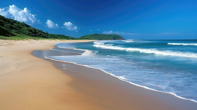 the beach at the Isimangaliso wetland park, St Lucia, South Africa